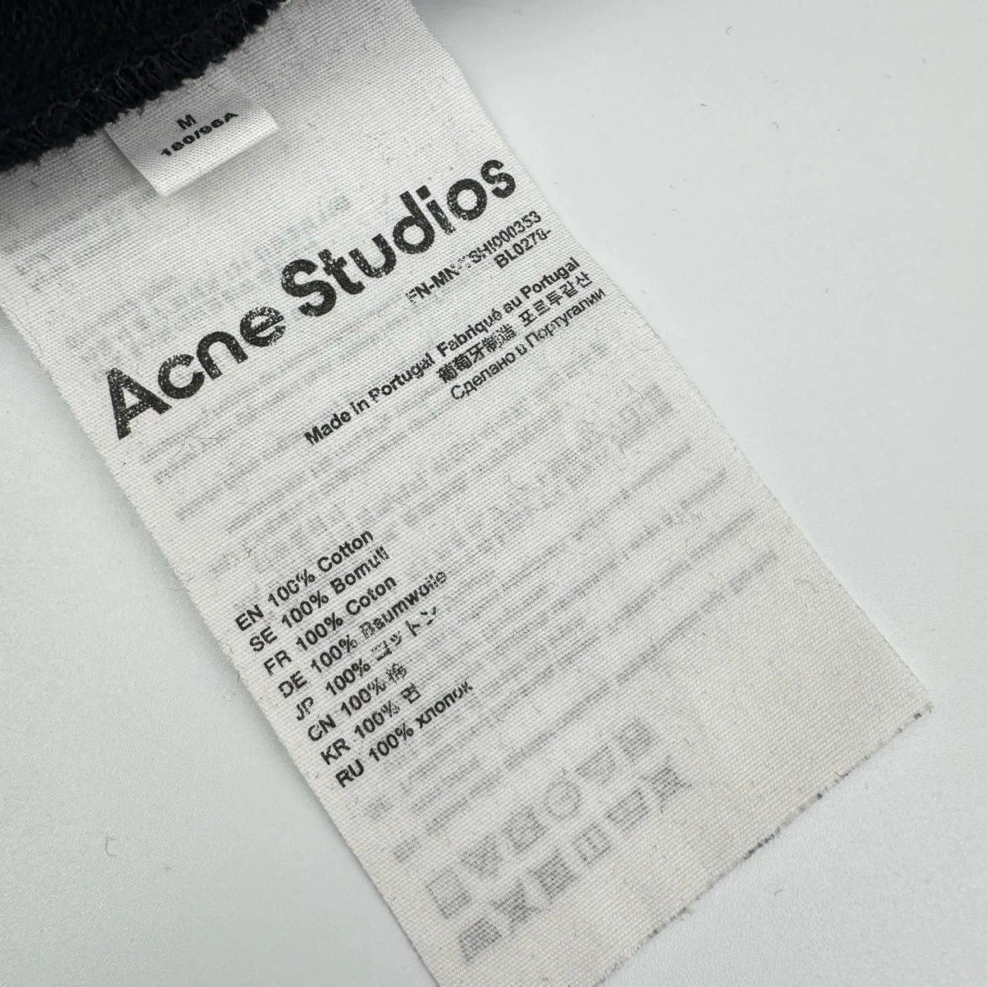 【 】 Acne Studios （Black） Acne Studios 。 ， 。 Size:S-M-L-XL